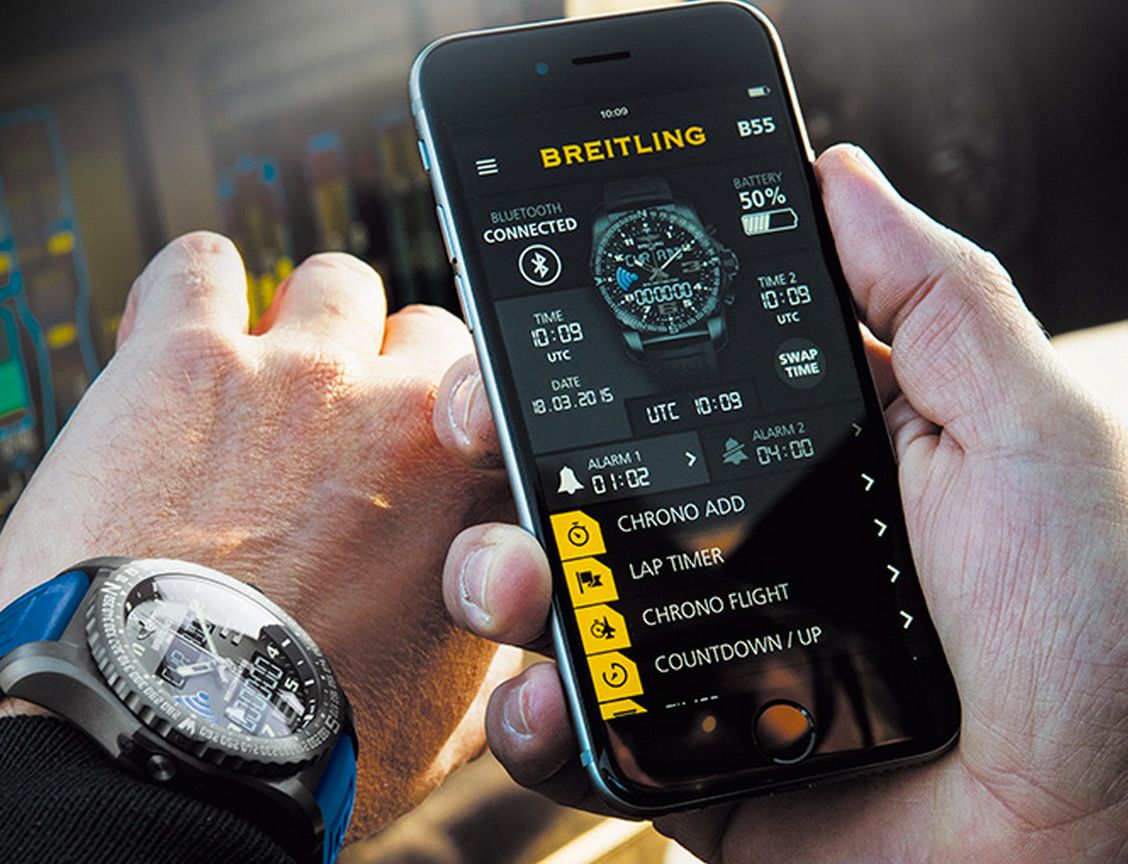 breitling just entered the smartwatch game with its b55 connected image 1