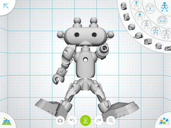 autodesk tinkerplay lets you design 3d items like this robot toy from scratch image 1