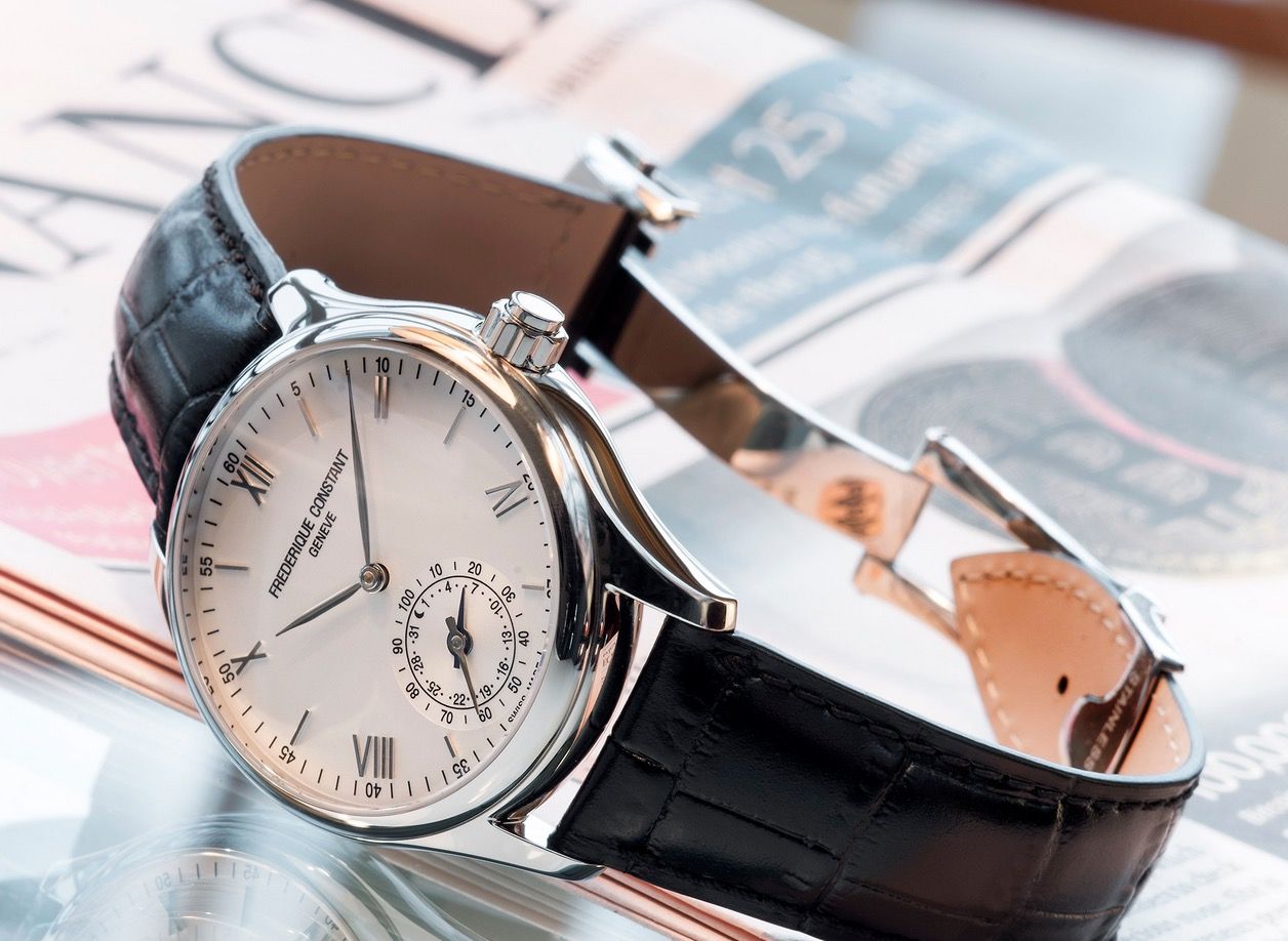 frederique constant smartwatch combines luxury with analogue step tracking image 1