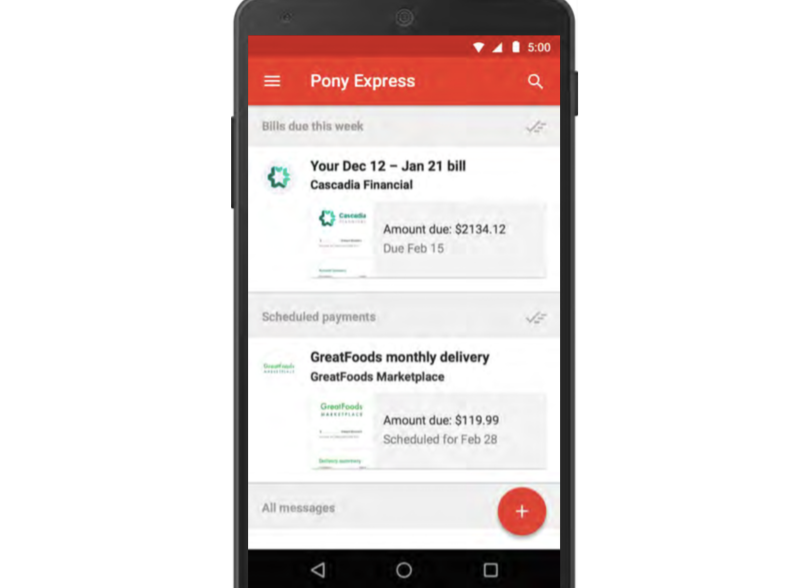 google s pony express might be a new bill pay service coming to gmail image 1