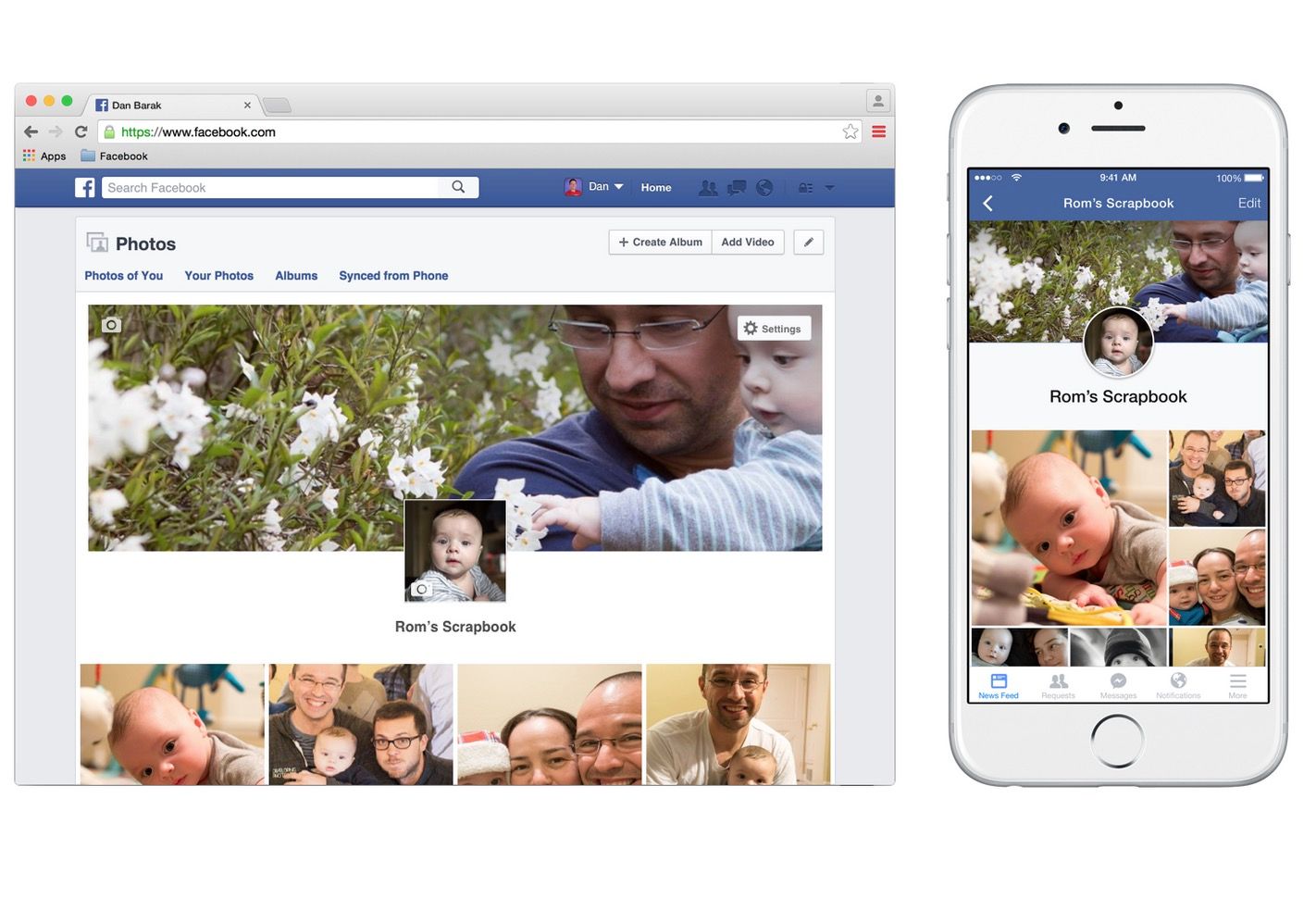 facebook s new scrapbook feature here s how to easily sort and show off photos of your kids image 1