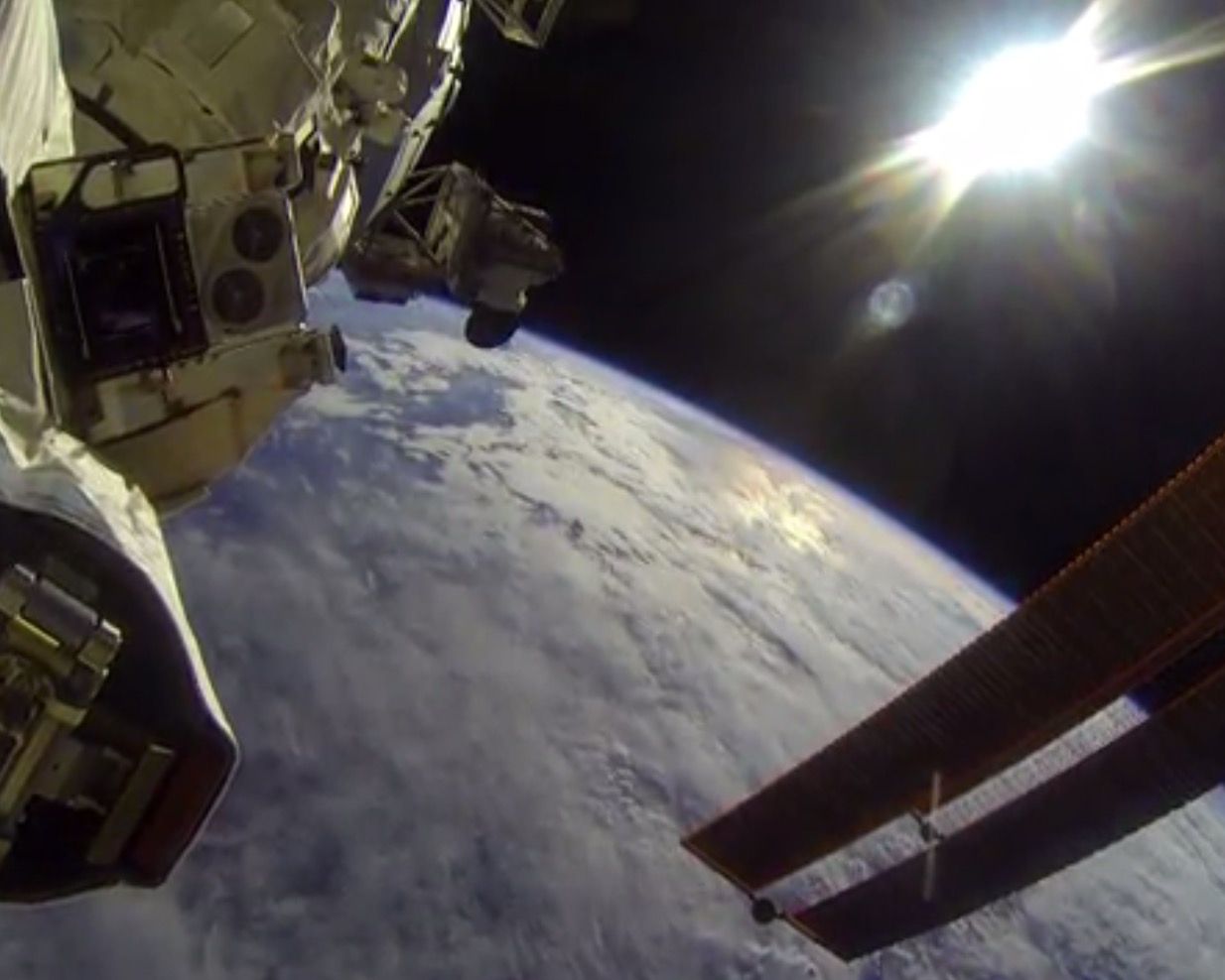 nasa astronaut uses a gopro camera to reveal what work life is like in space image 1