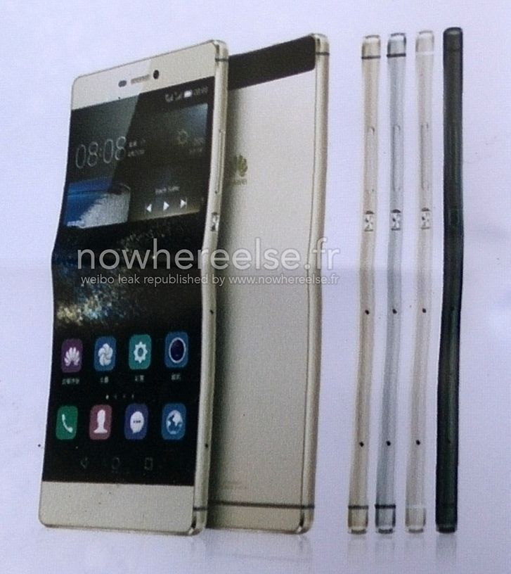 huawei ascend p8 and p8 lite appear on leaked billboard showing four colour choices image 1
