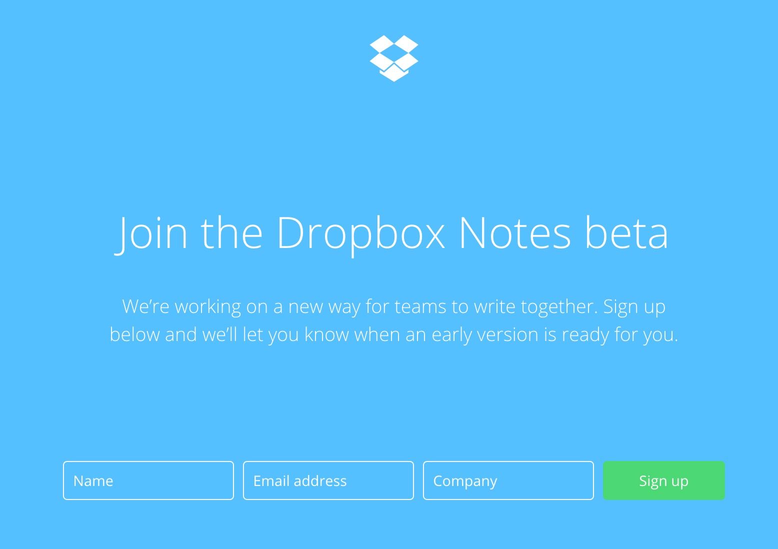 dropbox is working on a beta note taking service for collaborators called dropbox notes image 1