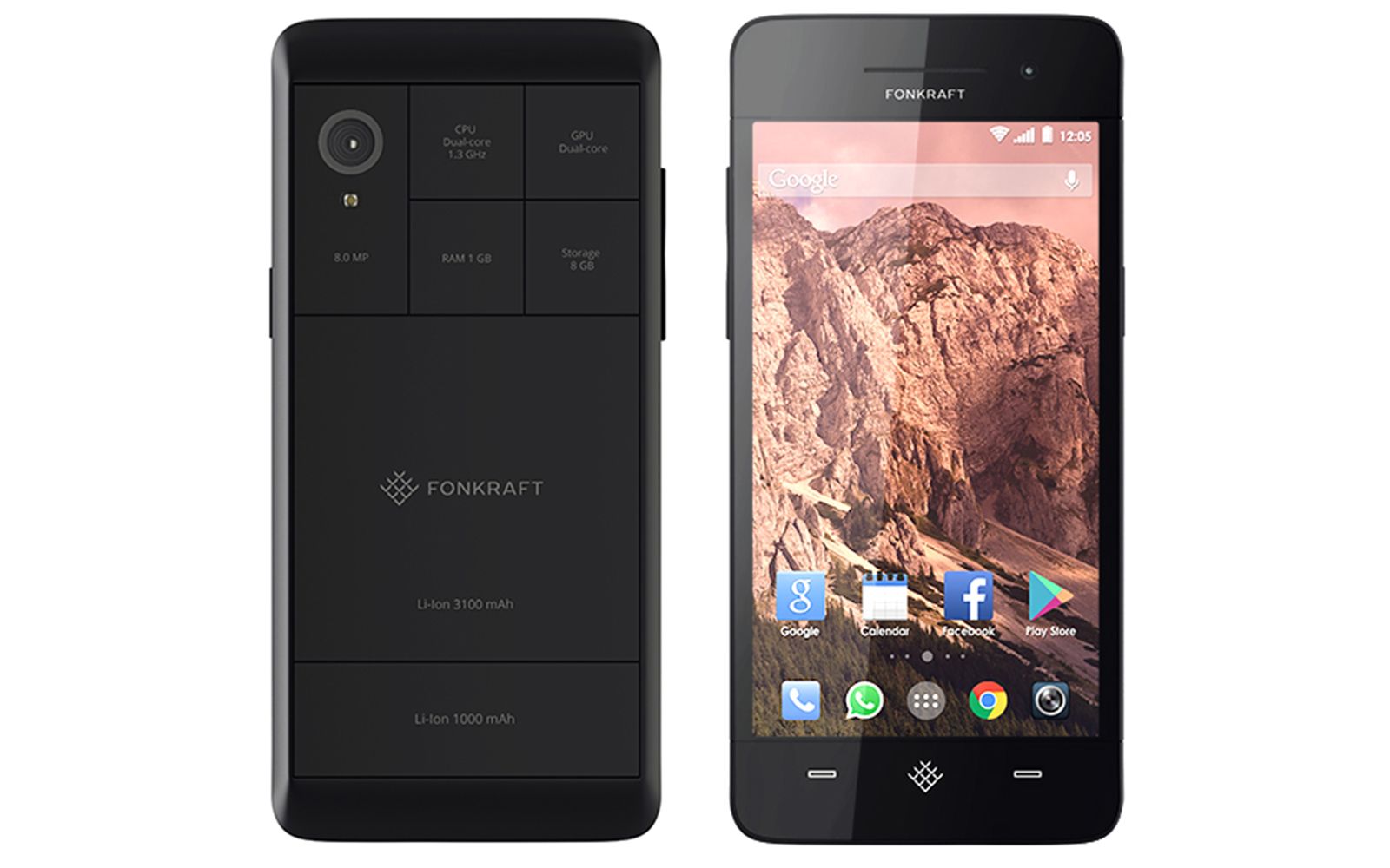 fonkraft modular smartphone with 4 100mah battery 20mp camera 192khz audio and more is here image 3
