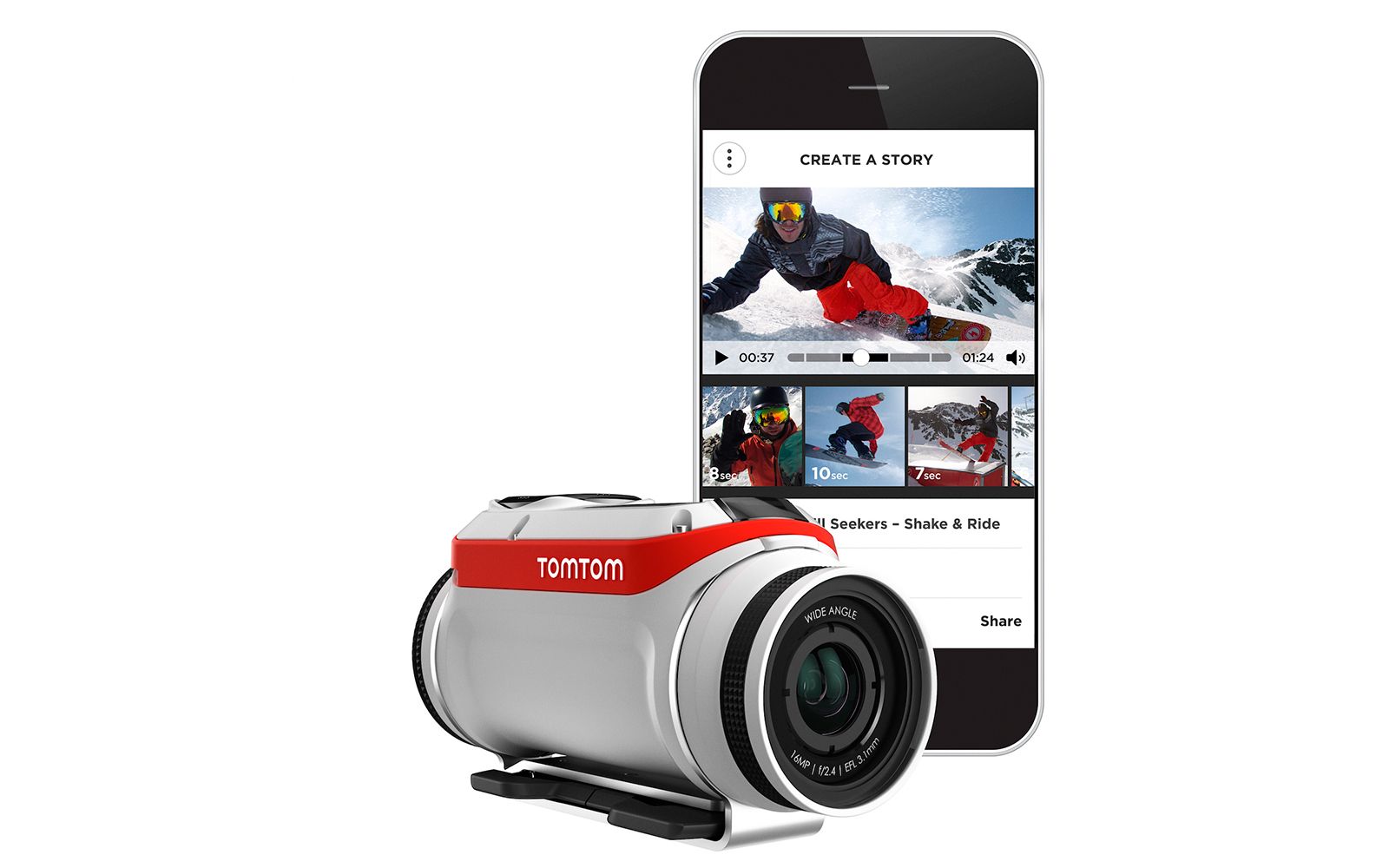 tomtom bandit action camera offers 4k capture motion data smartphone connectivity image 1