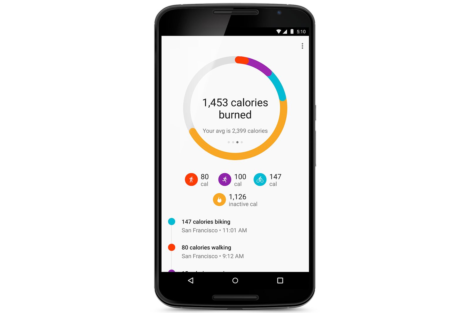 google fit now tells you calories burned and distance travelled without needing a fitness band image 1