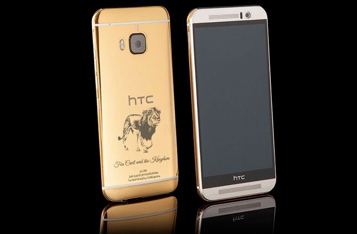 goldgenie s 24ct gold htc one m9 now comes with a cecil the lion engraving for charity image 1