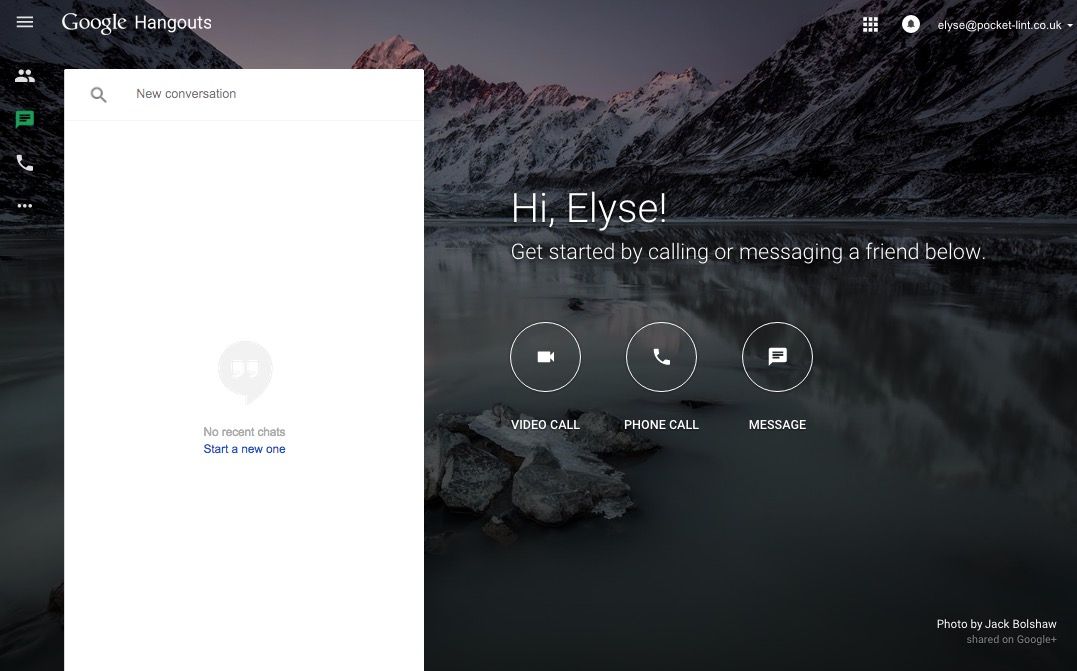 google hangouts now has its own website for videos calls and messaging image 1