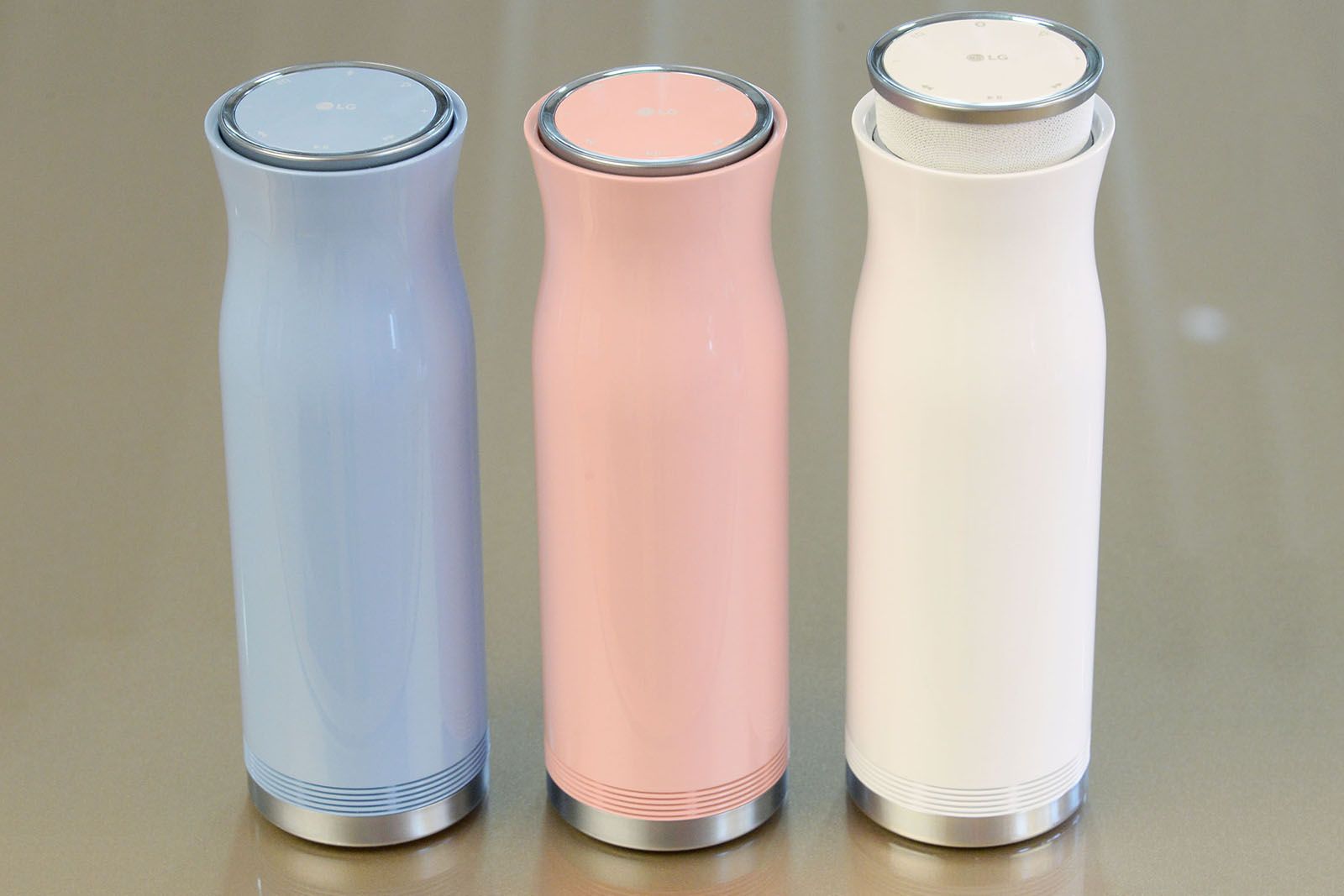 no these aren’t milkshakes they’re lg’s new bluetooth speakers image 1