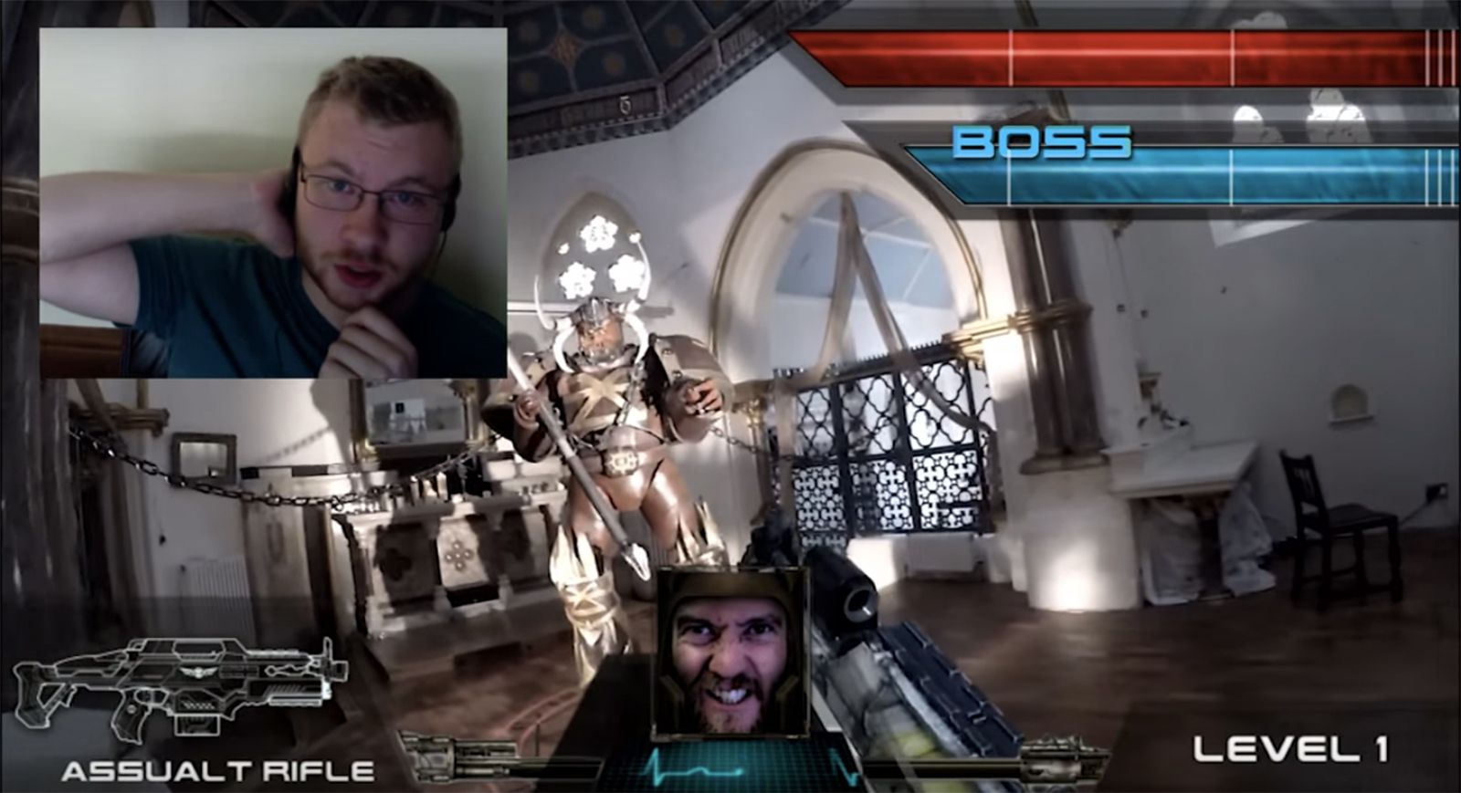real life first person shooter takes to chatroulette the result is amazing image 1