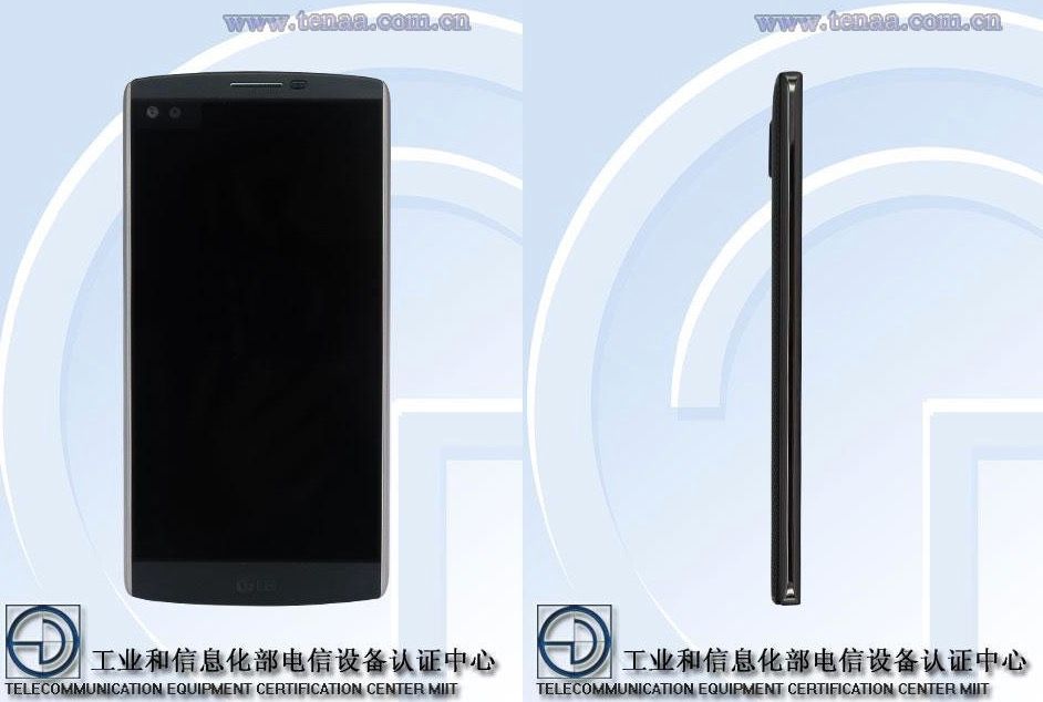 this mystery lg v phone looks like it has a camera embedded in the screen image 1