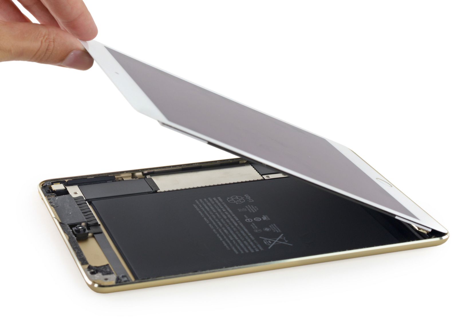 ipad mini 4 teardown double ram but guess how apple made it so thin smaller battery and more image 1