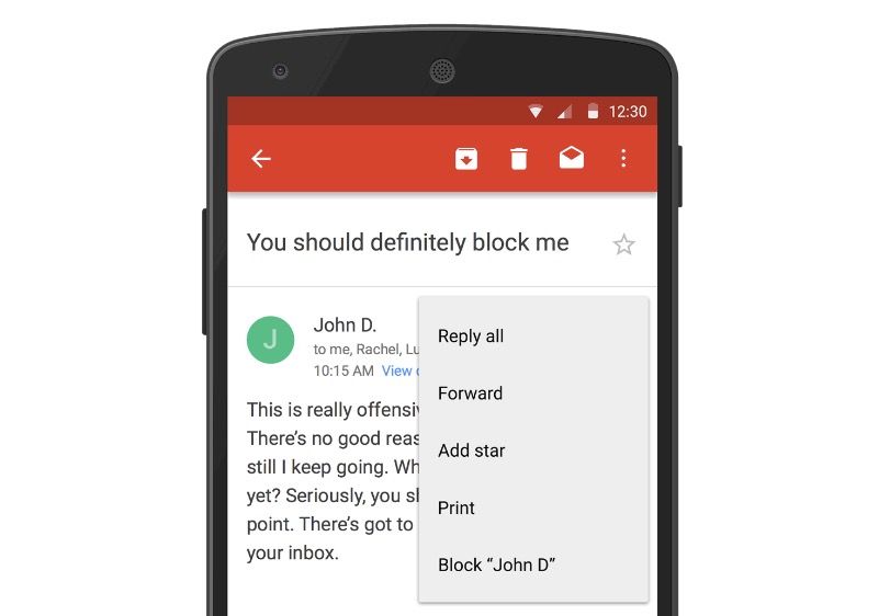 this is how to block weirdos with gmail s new block sender feature image 1