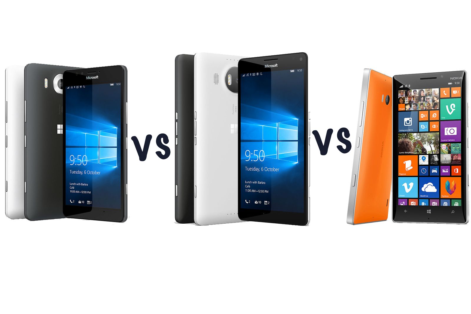 microsoft lumia 950 vs lumia 950 xl vs lumia 930 what s the difference  image 1