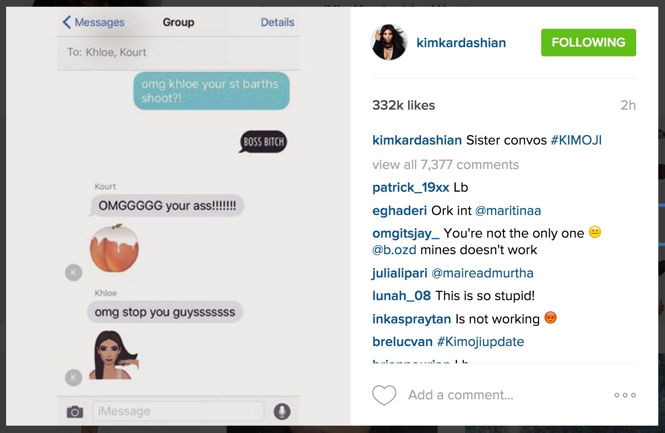 kim k s bum and other assets have been emoji fied image 2