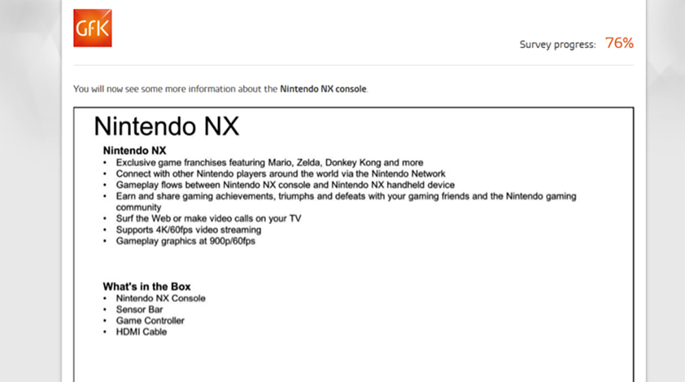 nintendo nx console specifications leaked in official survey internet blows up image 2