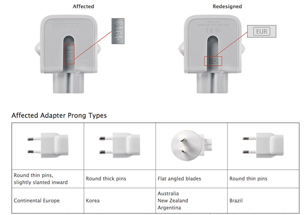apple recalls power adapters from as far back as 2003 free replacements for all image 1