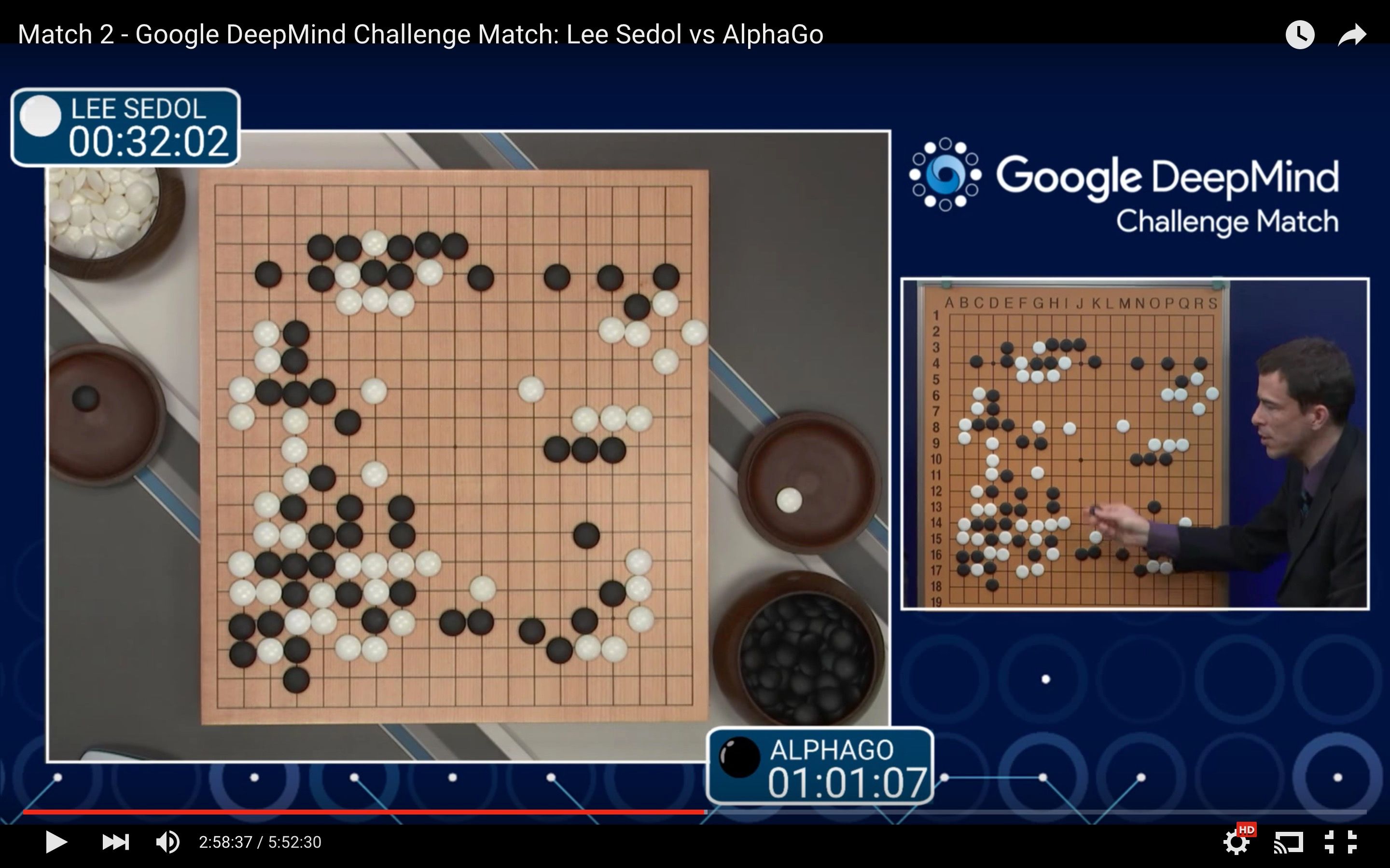 watch google deepmind s alphago beat a professional go player twice  image 1