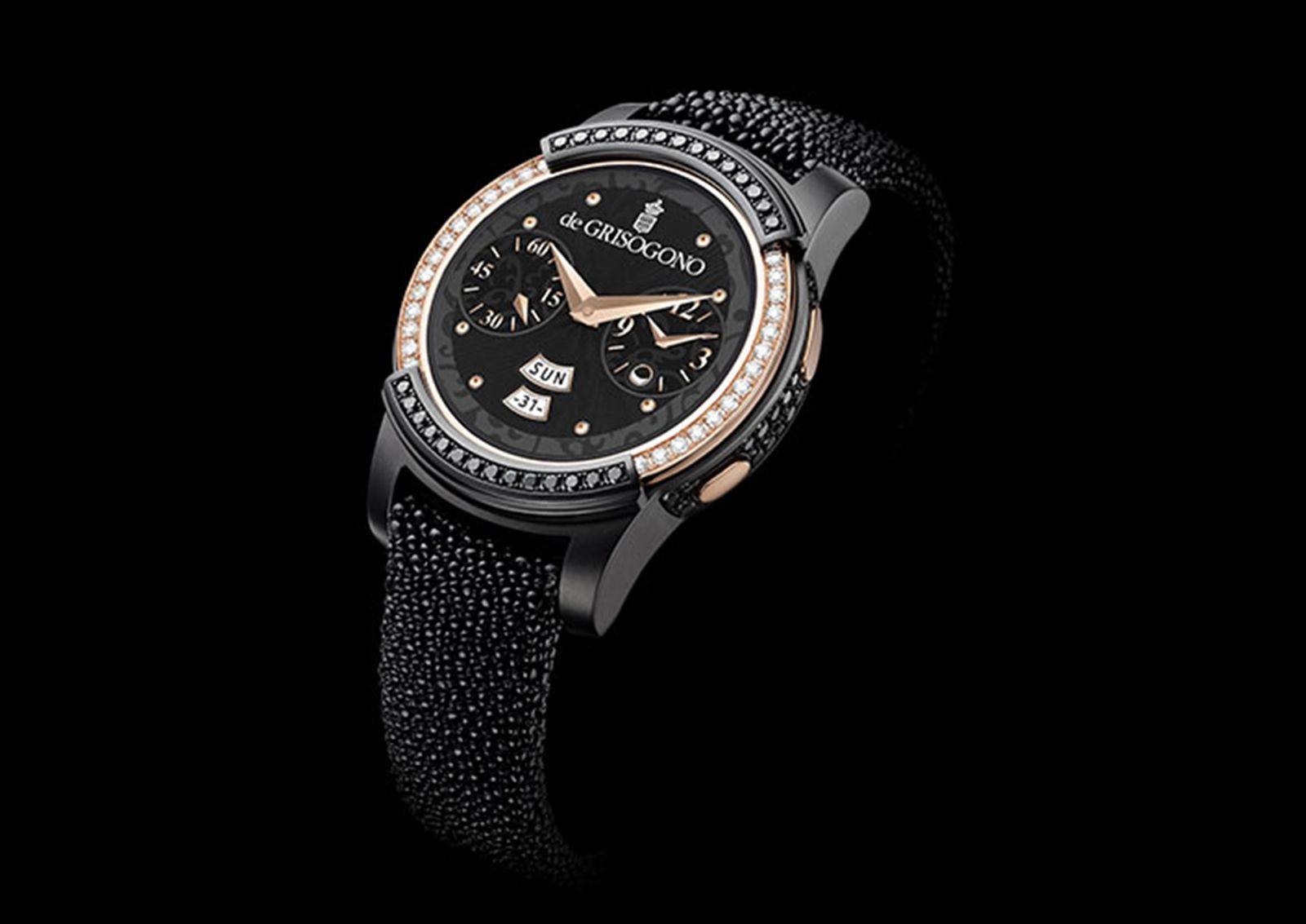 samsung gear s2 by de grisogono is diamond and rose gold level premium image 1