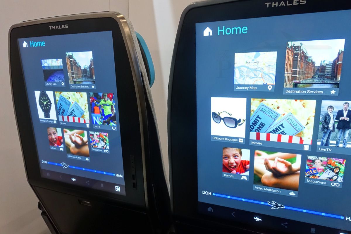 you won’t need an ipad on a flight anymore with these massive seat back screens image 1