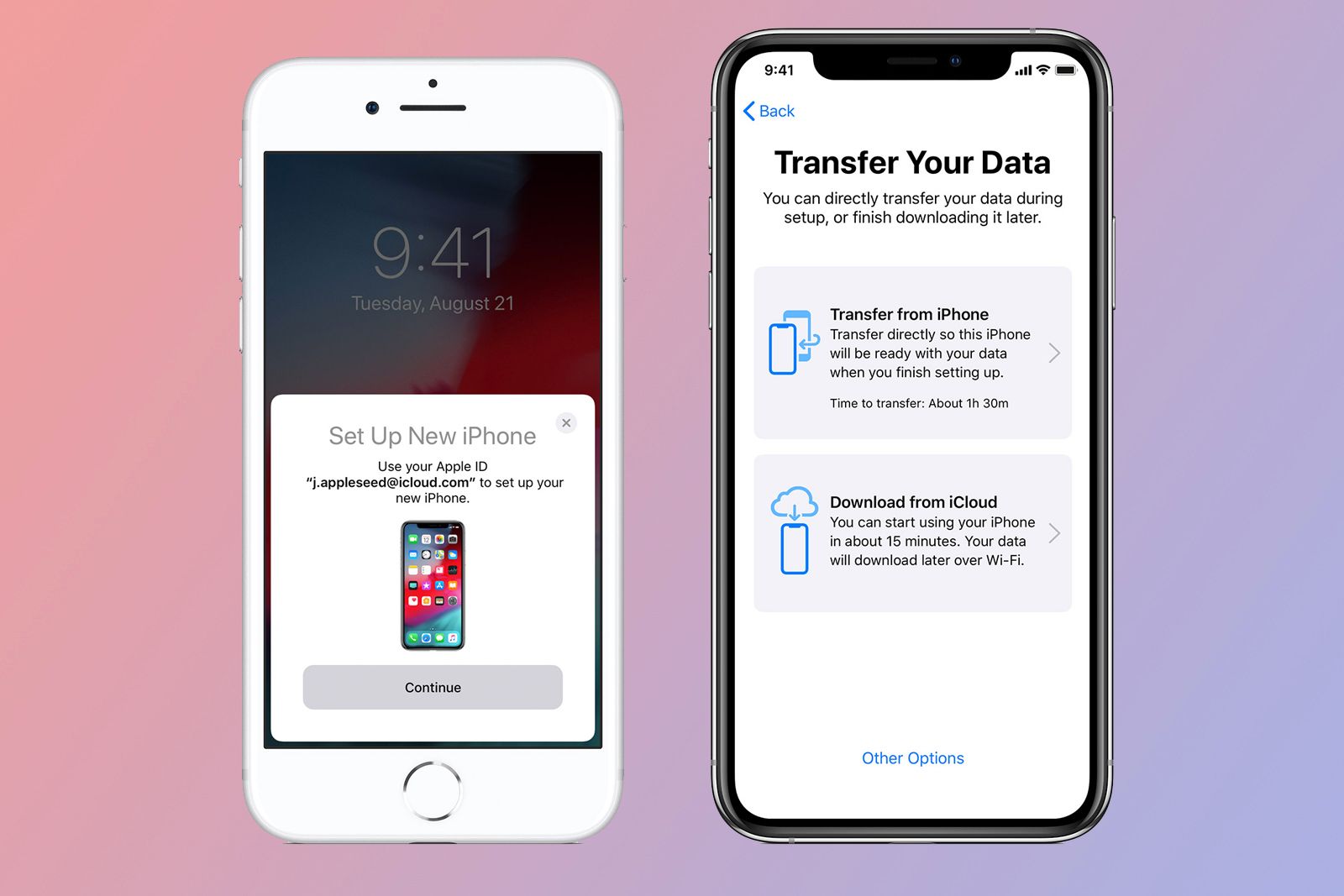 Can I use my old iPhone while transferring?