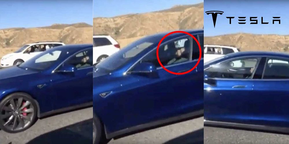 Driver Caught Sleeping At The Wheel As Tesla Autopilot Drives For Him