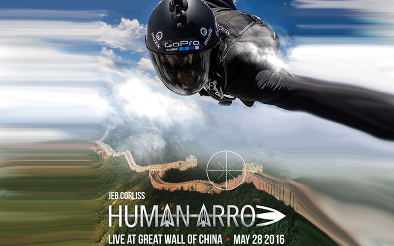 how to watch live gopro herocast skydive flight over the great wall of china image 1