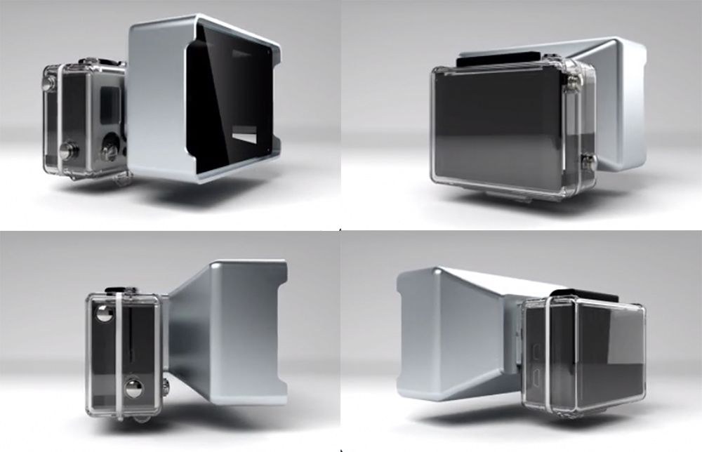 turn your gopro into a 3d camera using this 35 vitrima lens case image 1