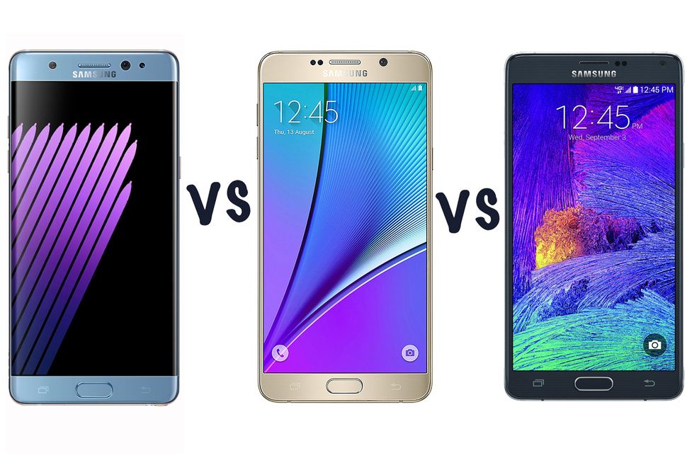 samsung galaxy note 7 vs note 5 vs note 4 what s the difference  image 1
