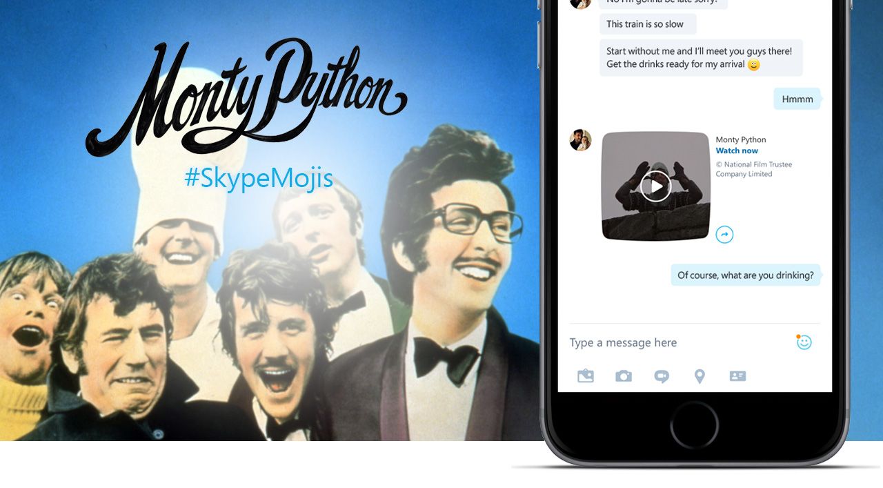 no one expects the spanish inquisition and no one expected monty python in skype image 1