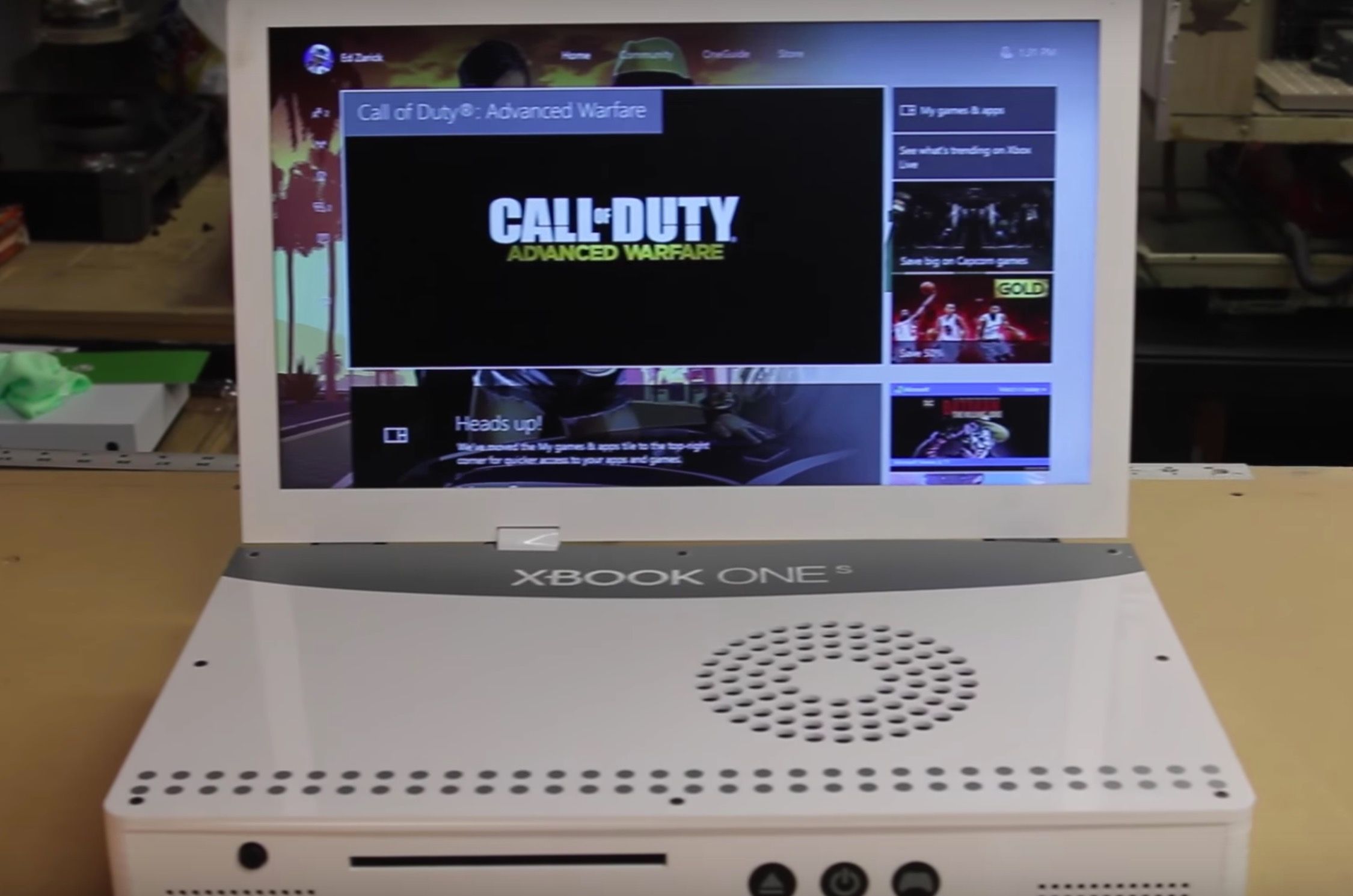 this modder turned an xbox one s into a 19 inch laptop you can buy image 1