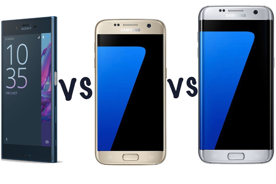 sony xperia xz vs samsung galaxy s7 vs s7 edge what s the difference  image 1