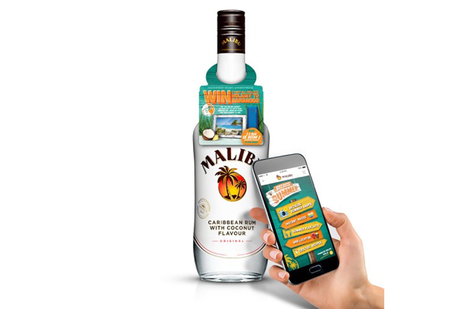 malibu bottles get connected with nfc because summer image 1