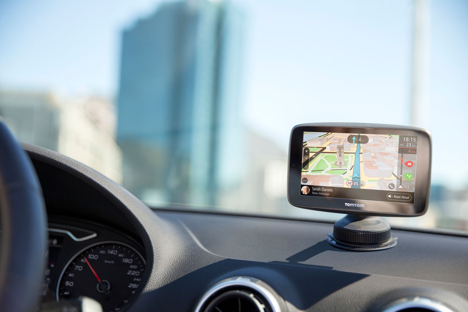 tomtom go adds wi fi smartphone notifications and siri google cortana voice controls image 1