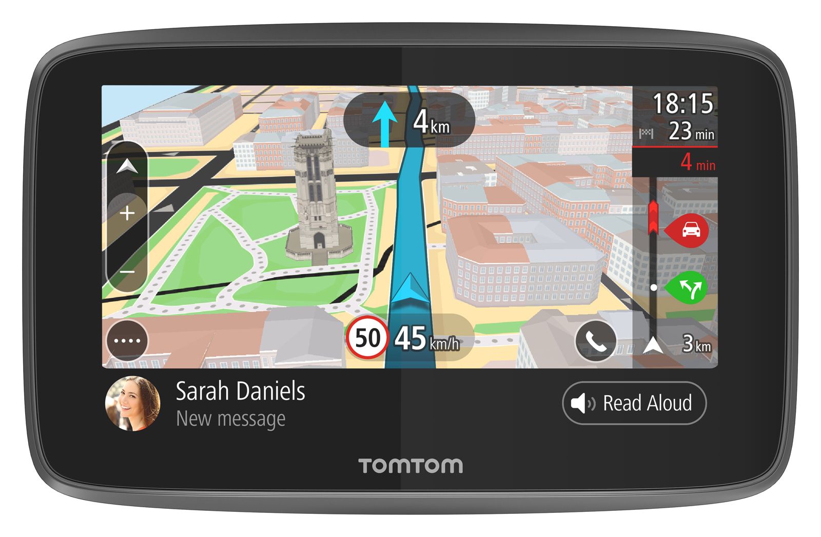tomtom go adds wi fi smartphone notifications and siri google cortana voice controls image 2