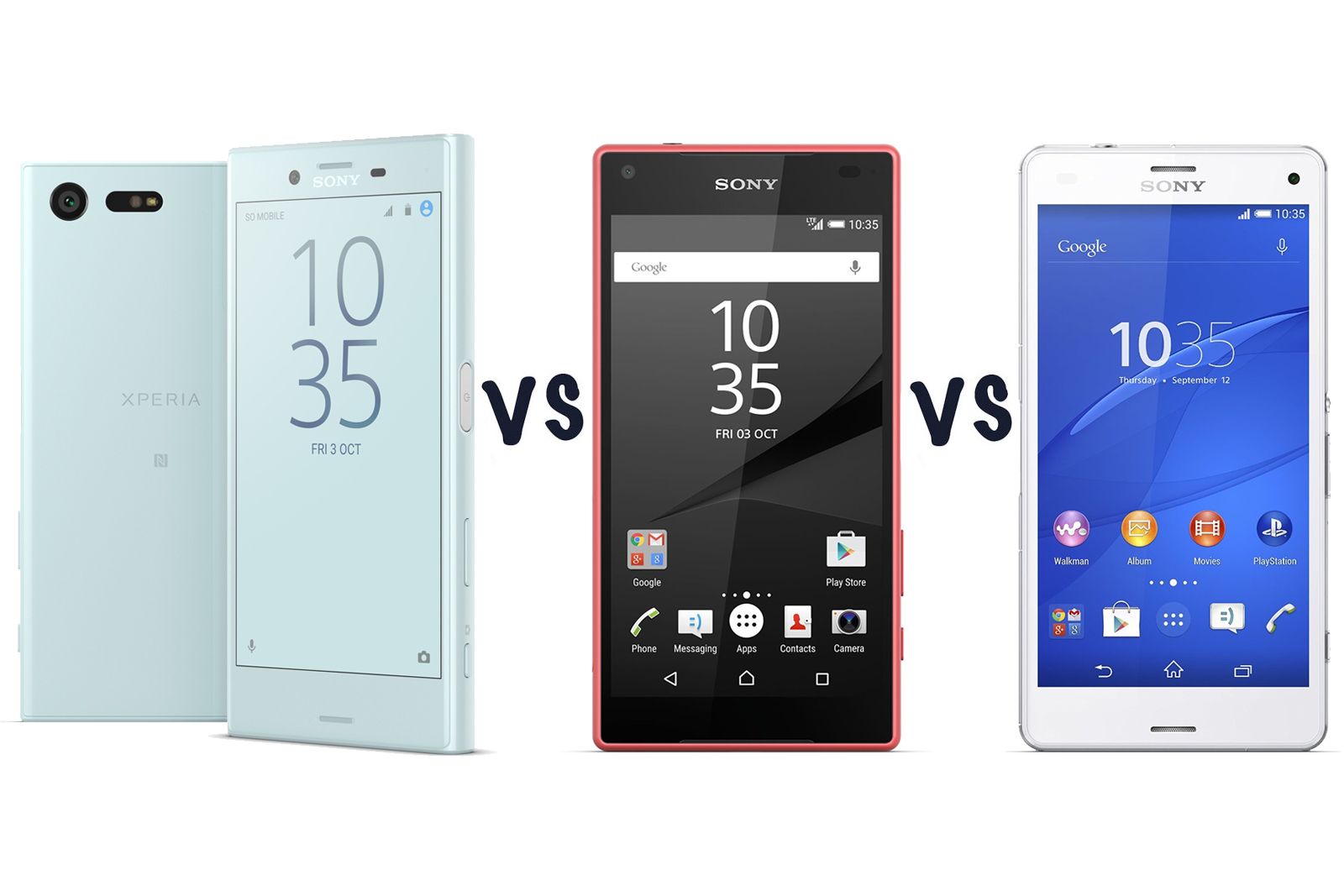 sony xperia x compact vs z5 compact vs z3 compact what’s the difference  image 1