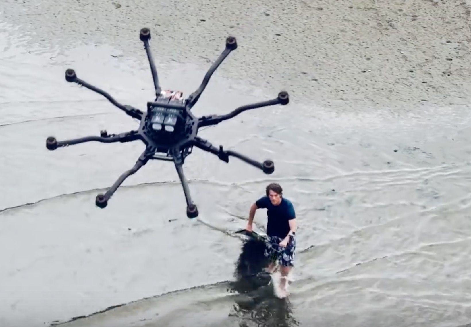 drone surfing is here this drone is so powerful it tows people on water image 1