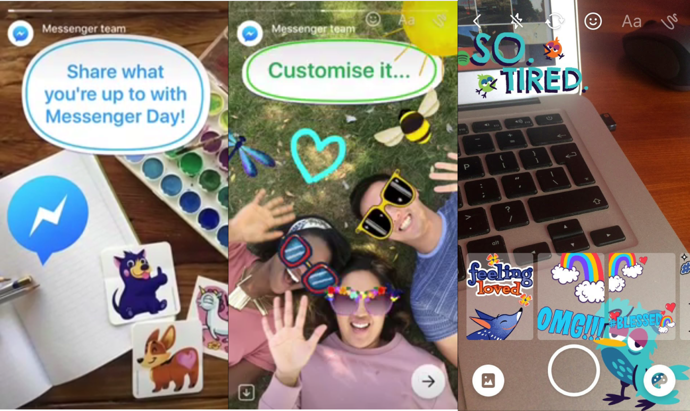 facebook s messenger day feature is a snapchat stories copycat image 2