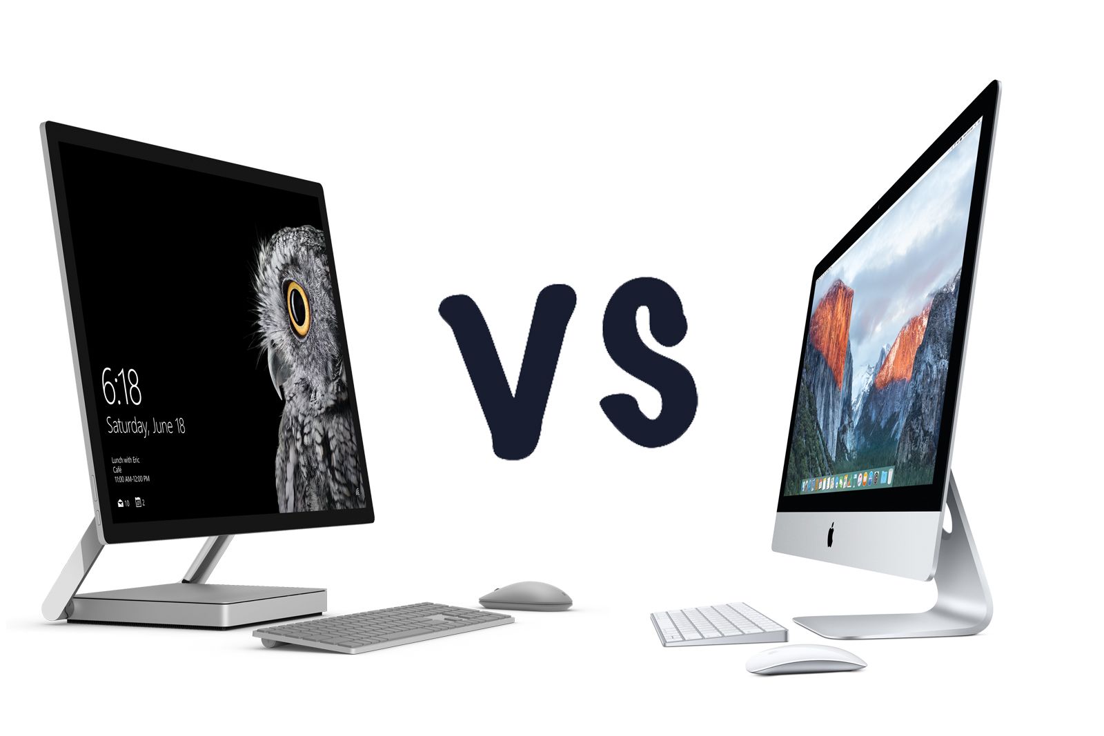 Microsoft Surface Studio vs Apple iMac: What's the difference?
