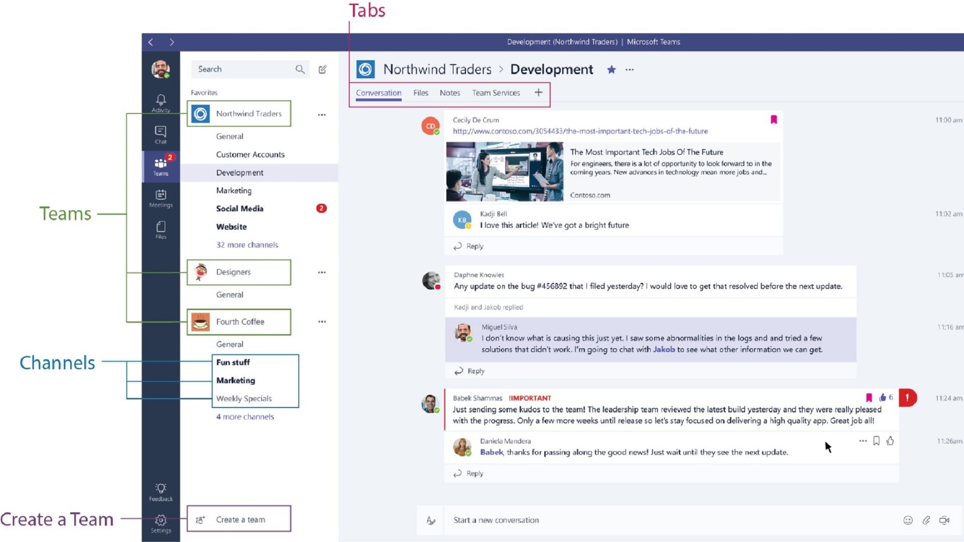 What Is Microsoft Teams The Slack Like App For Office 365 Explained image 1
