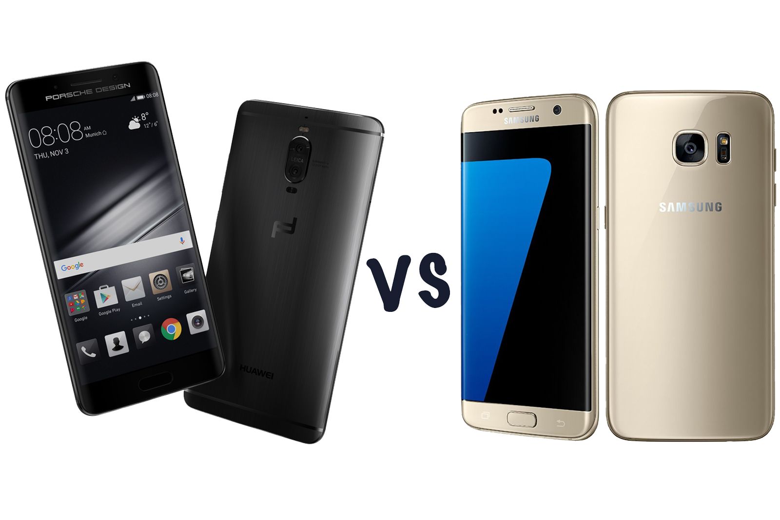 huawei porsche design mate 9 vs samsung galaxy s7 edge what s the difference  image 1