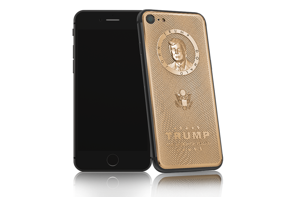 what better way to celebrate global madness than a 3k gold trump iphone image 1