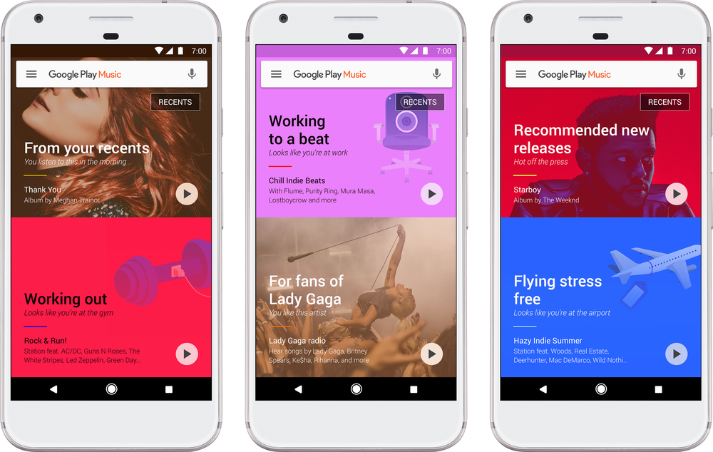 google play music gets smarter and much better looking image 1