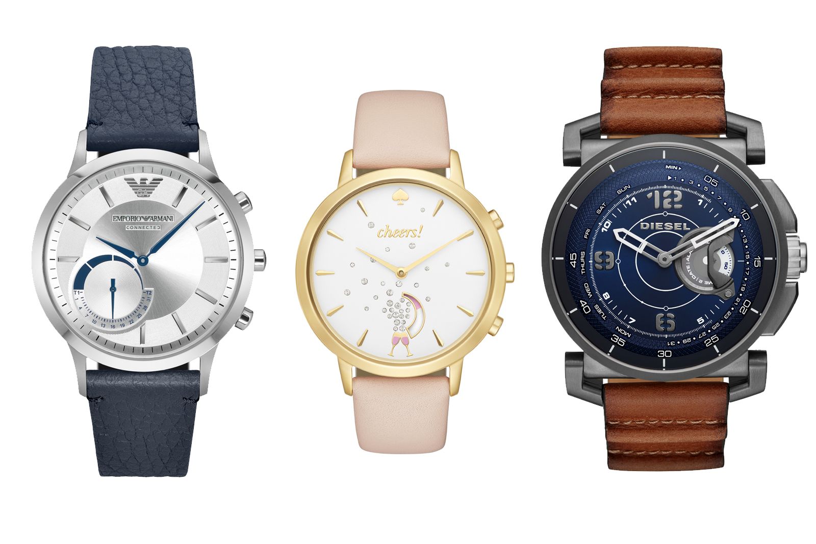 fossil expands smartwatch portfolio with diesel armani and kate spade models image 1