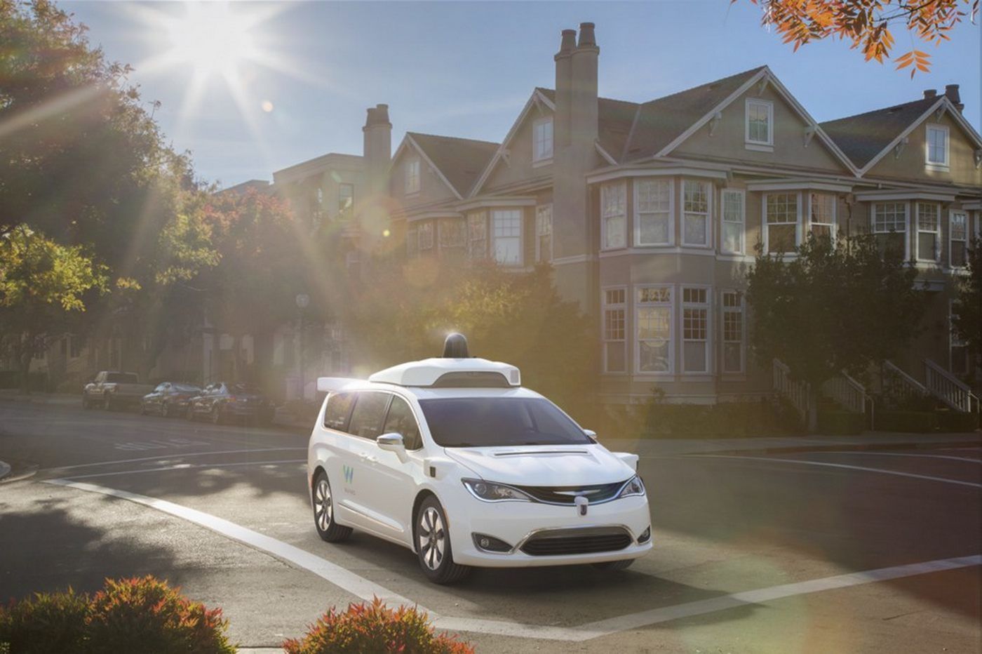 this is what google s new self driving chrysler minivans look like image 1