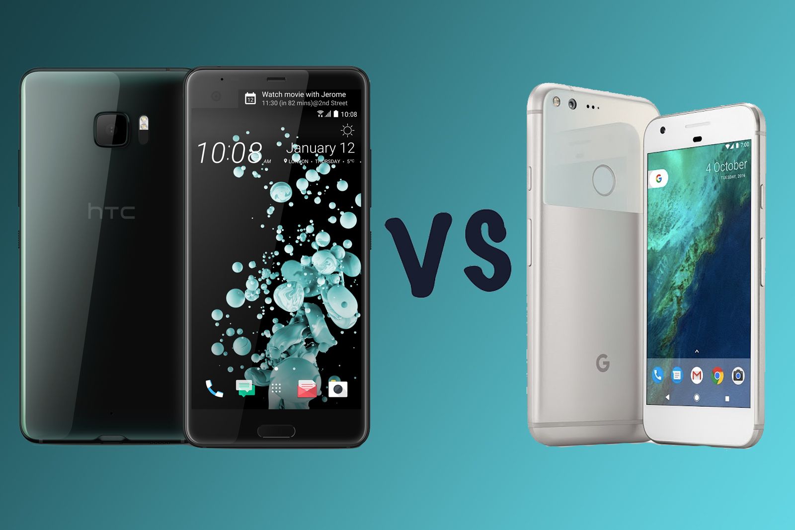 htc u ultra vs google pixel xl what s the difference  image 1