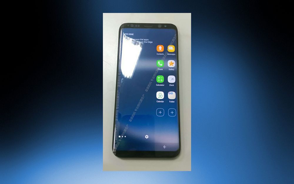 new samsung galaxy s8 image leaks reveal phone on screen controls image 1