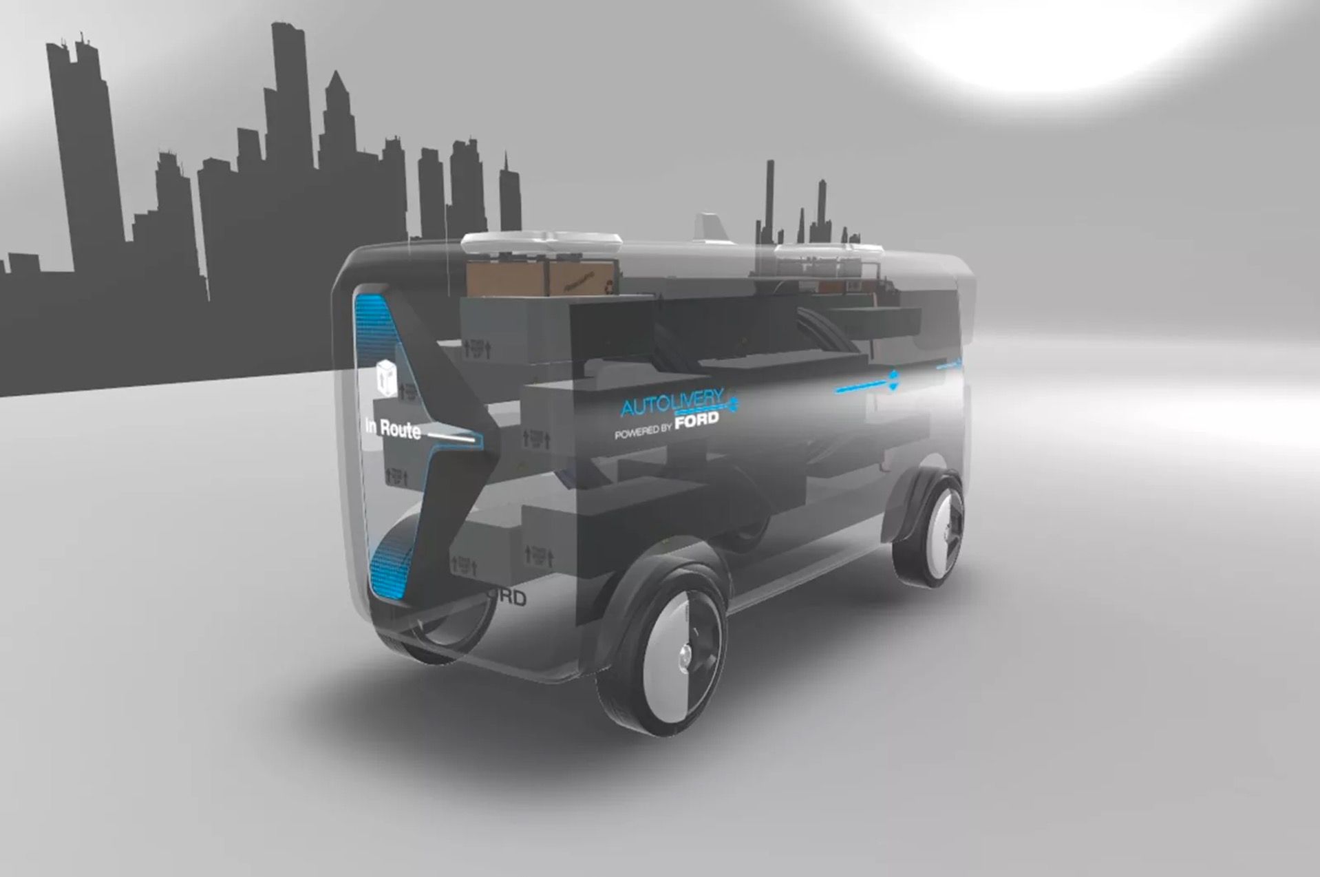 ford wants its electric self driving delivery vans to launch drones image 1