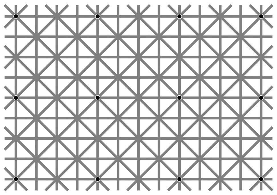 Can you find the curved line in this optical illusion? It isn't easy